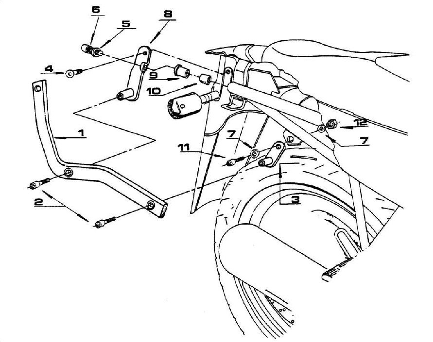 K3250 nosič kufru YAMAHA XJ 600 Diversion  (91-03)