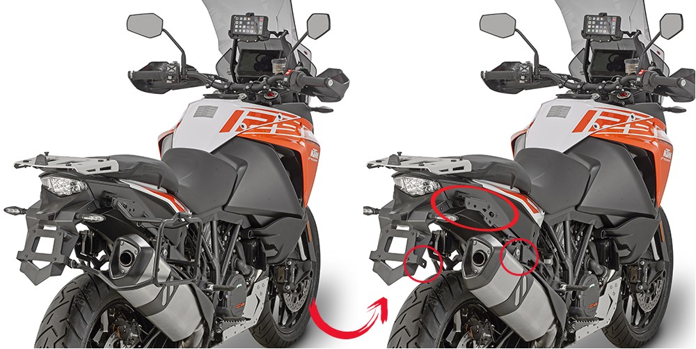 KLR7706 nosič bočních kufrů KTM 1050 / 1090 / 1190 / 1290 (13-20)