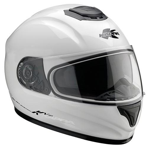 KV21 TOLEDO - integrální bílá moto helma KAPPA - XL