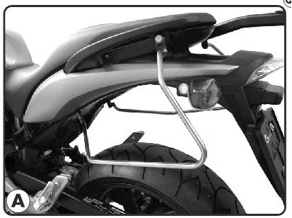 TK219 nosič bočních brašen HONDA CB 600 F HORNET (07-10)