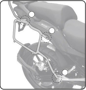 KL8712 nosič bočních kufrů BENELLI TRK 502  (17-22)
