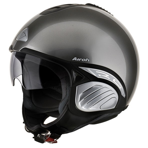 TROY TO29 - jet šedá moto helma Airoh S