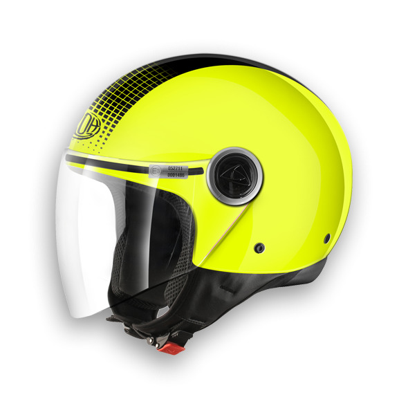 MALIBU TOUCH MAT31 - jet žlutá moto helma Airoh XS