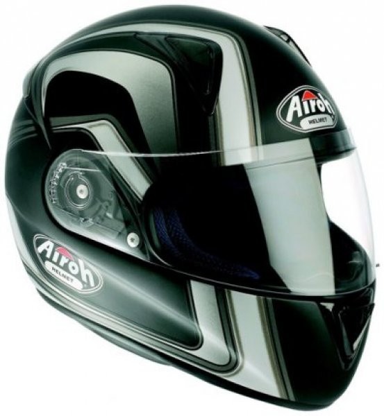 LEOX DARK LXD35 - integrální černá moto helma Airoh XL