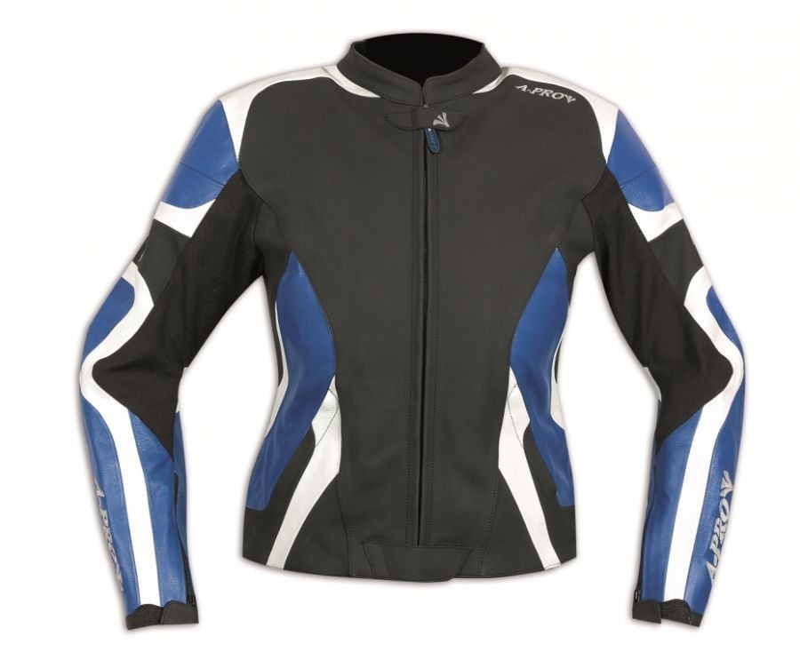 SCINTILLA modrá dámská kožená moto bunda A-pro - L