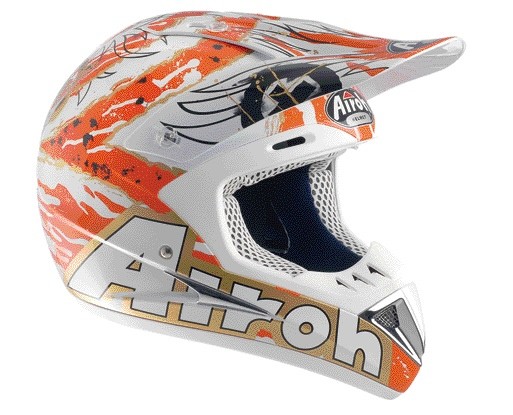 RUNNER DROP RDP32 oranžová - off-road moto helma Airoh - XL