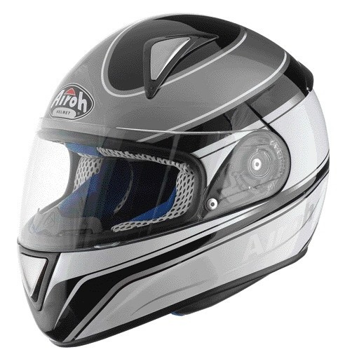 LEOX TWIST LXTW16 - integrální šedá moto helma Airoh XL