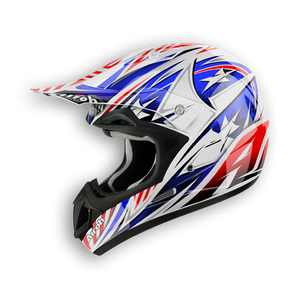 JUMPER ATTACK JAT38 - moto cross tricolor helma Airoh XS