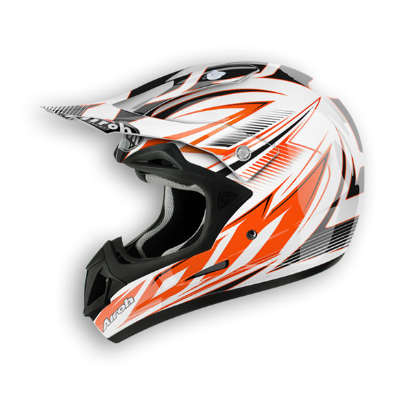 JUMPER STING JST32 - oranžová moto cross helma Airoh XS