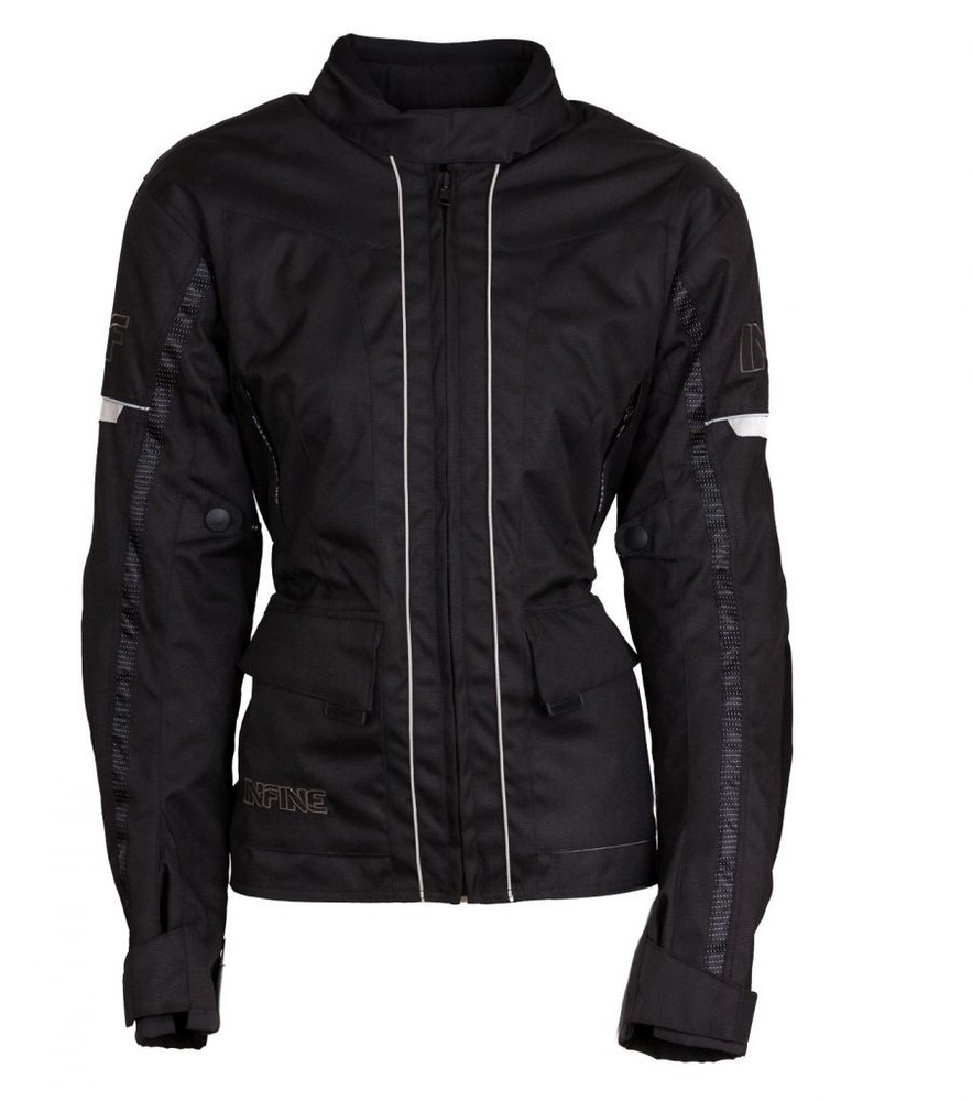 CHARMING dámská černá textilní moto bunda INFINE 3XL