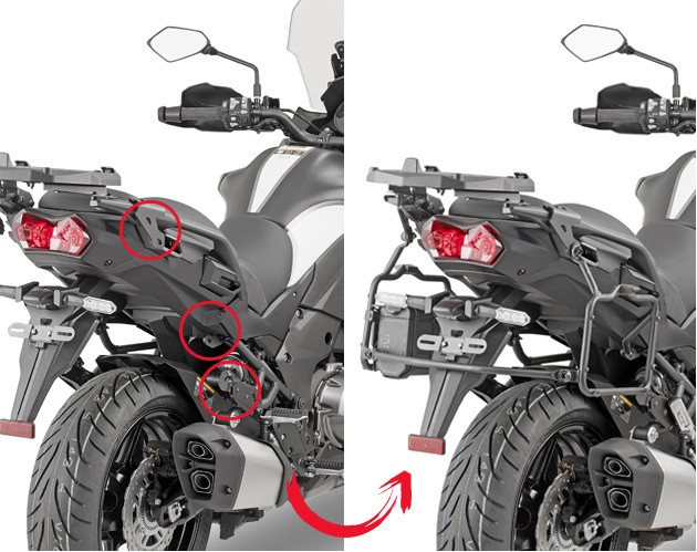 KLR4126 nosič bočních kufrů KAWASAKI Versys 1000 / 1000 SE (19-22)