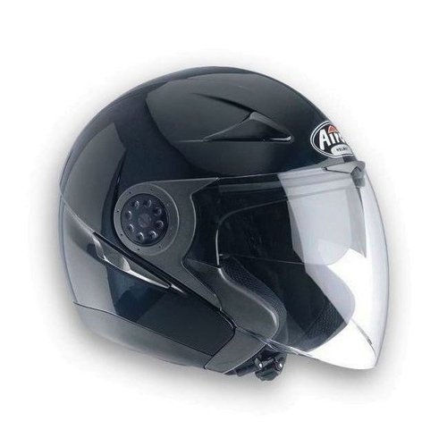 J56 COLOR J5656 - jet černá moto helma AIROH