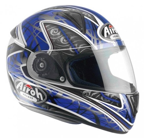 LEOX TRIBAL LXT18 - integrální modrá moto helma Airoh