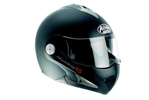 MATHISSE RSX MTRSX11 - výklopná černá moto helma Airoh