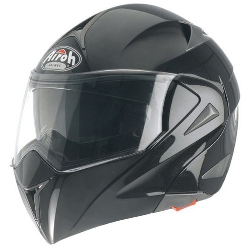 MIRÓ MI06 - výklopná černá moto helma Airoh