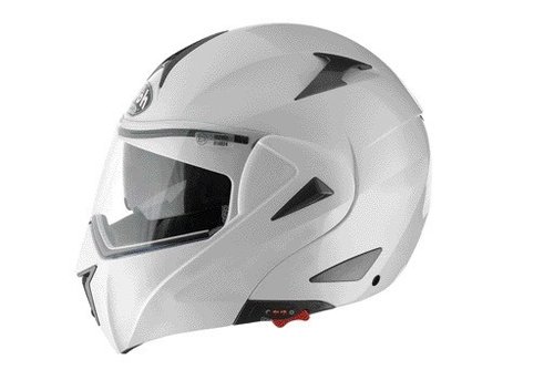 MIRÓ MI14 - výklopná bílá moto helma Airoh