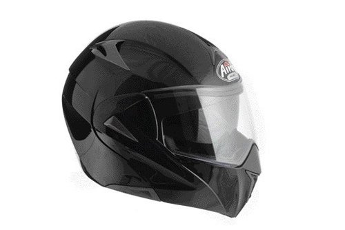 MIRÓ SPORT MIX02 - výklopná černá moto helma Airoh