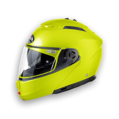 PHANTOM PH108 - výklopná žlutá moto helma Airoh