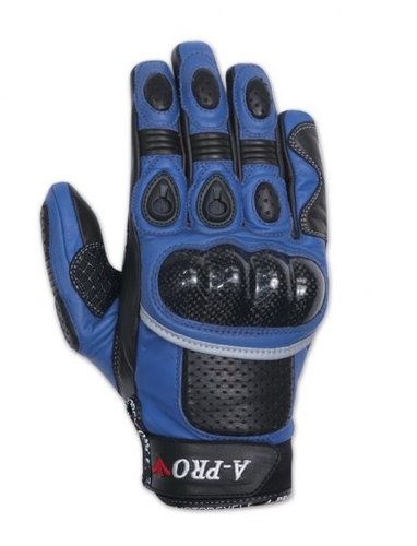 SLAP GU-SPBL - modré moto kožené rukavice A-pro