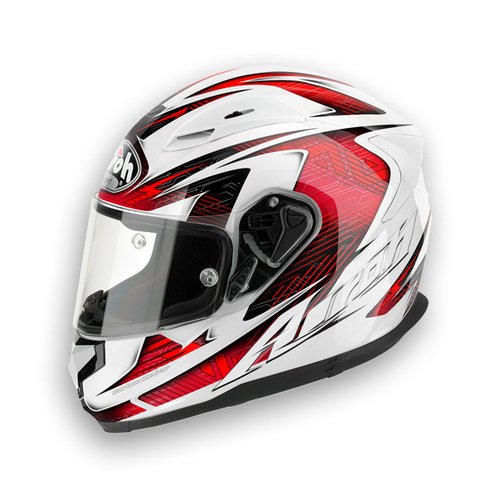 T600 BIONIC T6B55 - integrální červená moto helma AIROH