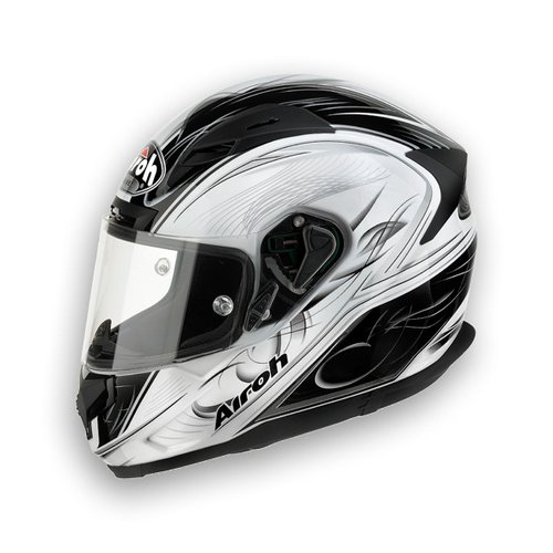 T600 SCORPIO TSC635 - integrální černobílá moto helma AIROH