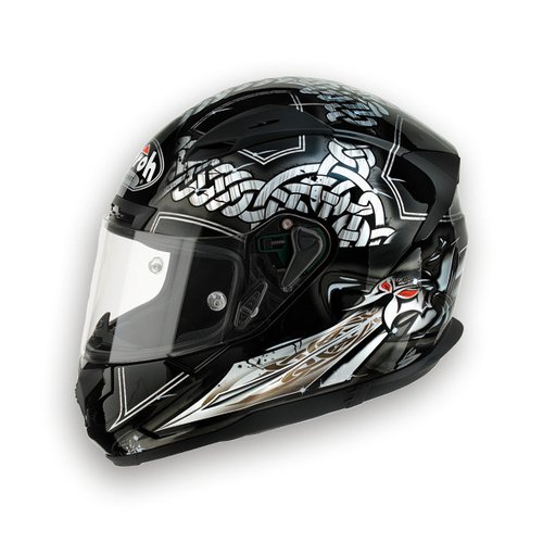 T600 SWORD TW617 - integrální černá moto helma AIROH