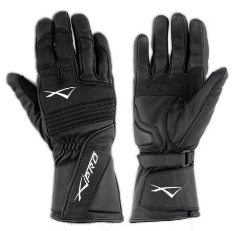 TWISTER- černé textilní moto rukavice A-pro
