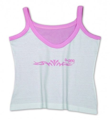 TYANA M-TYBI - bílo-růžové dámské triko A-pro