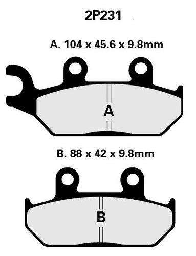 2P231 GS brzdov destiky NISSIN