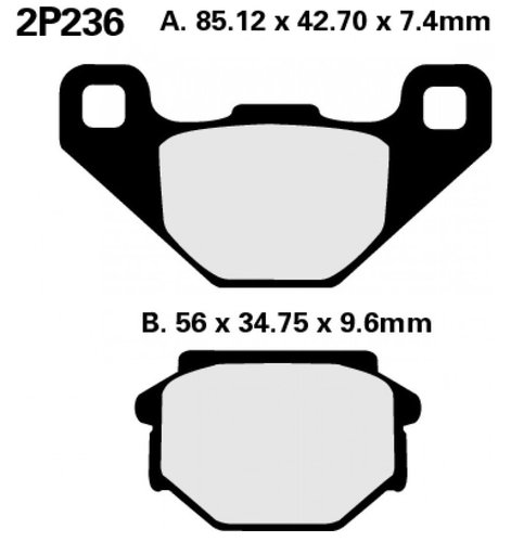 2P236 SS brzdov destiky NISSIN