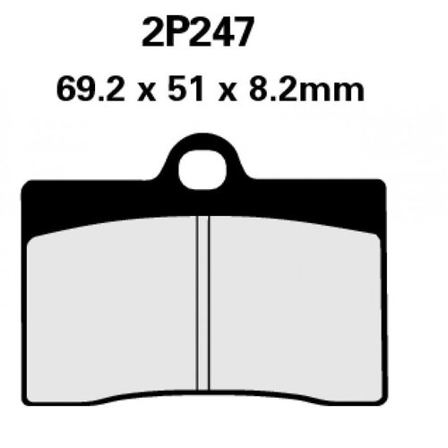 2P247 SS brzdov destiky NISSIN