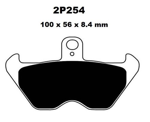 2P254 SS brzdové destičky NISSIN