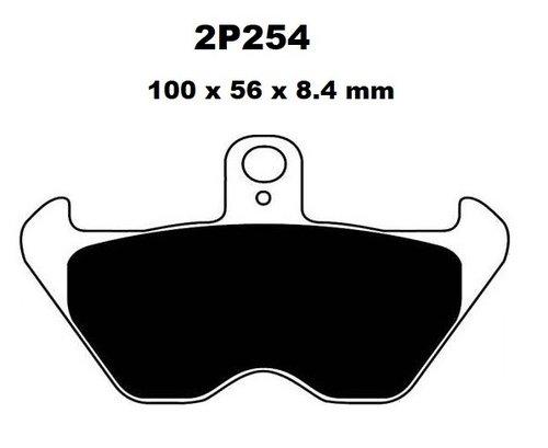 2P254 SS brzdov destiky NISSIN