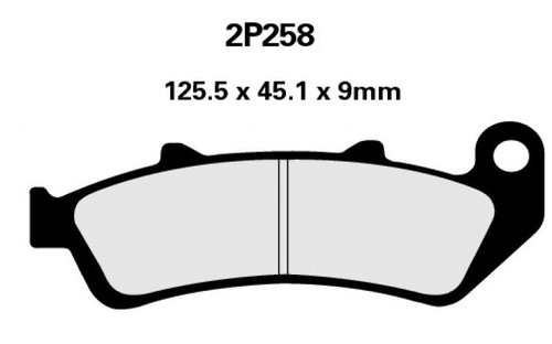 2P258 SS brzdov destiky NISSIN