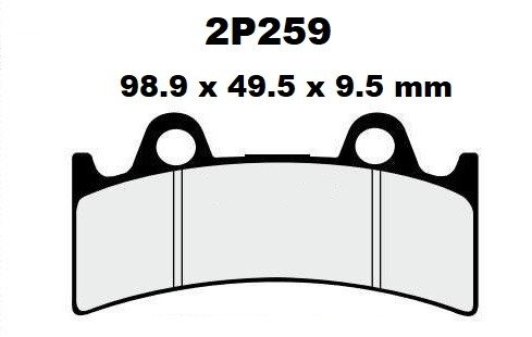 2P259 SS brzdov destiky NISSIN