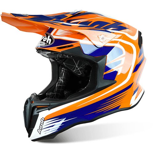 TWIST MIX TWMX32 - off-road oranžová moto helma AIROH