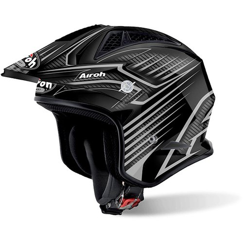 TRR DRAFT TRRSDR17 - trial černá moto helma Airoh