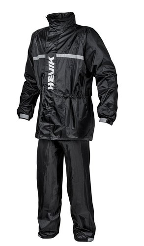 RAIN SUIT DRY LIGHT - HRS102R ern nepromok komplet na moto HEVIK