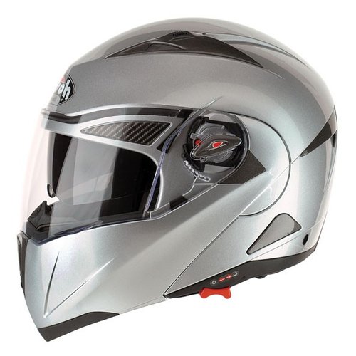 CEZANNE CZ05 - výklopná stříbrná moto helma Airoh