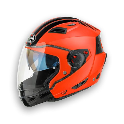 EXECUTIVE STRIPES EXS32 - modular oranov moto helma AIROH