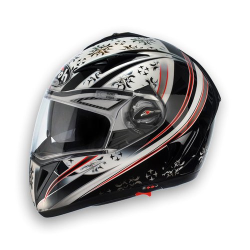 FORCE 200 FC217 - integrální černobílá moto helma Airoh