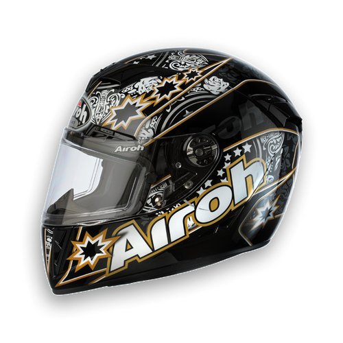 GP STEEL - GPST17 integrální černá moto helma Airoh