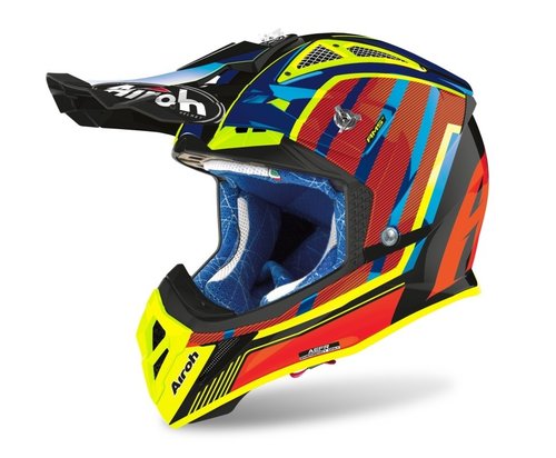 AVIATOR 2.3 GLOW AMS2 AV23GL32 - off-road oranov moto helma Airoh