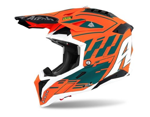 AVIATOR 3.0 RAMPAGE  AV3RAM32 - off-road oranov moto helma Airoh