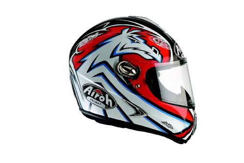 DRAGON PEGASUS DPE17 - integrální červená moto helma Airoh