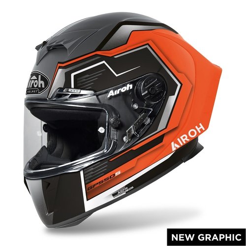 GP550 S RUSH GP55RU32 - oranov integrln moto helma Airoh
