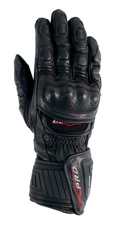 COBRA GU-CON černé kožené moto rukavice A-pro