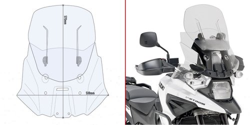 KAF3117 ir vsuvn plexi SUZUKI V-Strom 1050 / 1050 XT / 1050 DE (20-24)