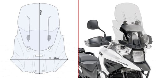 KAF3117 ir vsuvn plexi SUZUKI V-Strom 1050 / 1050 XT / 1050 DE (20-23)