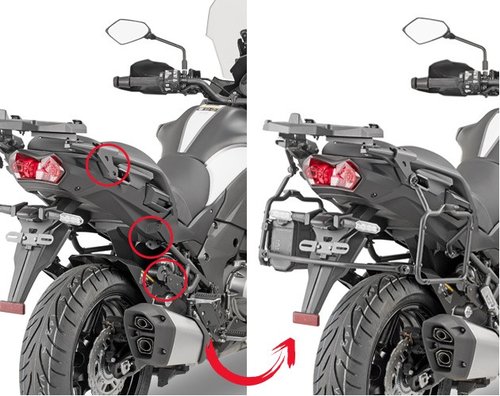 KLR4126 nosi bonch kufr KAWASAKI Versys 1000 / 1000 SE / 1100  (19-25)